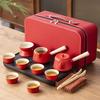 Ceramic Outdoor Camping Portable Travel Tea Set Business Company Events Wedding Gifts