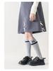 Girls' Korean-Style Bow Calf Socks for Spring and Autumn