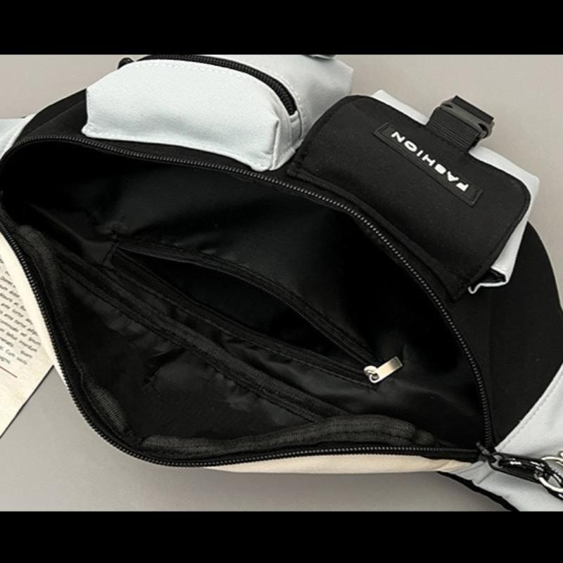 Multifunctional Casual Waist Bag Chest Bag Outdoor Sports Portable Mobile Phone Bag Crossbody Bag Large Capacity Shoulder Bag Armpit Bag Wallet