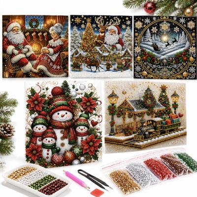 Noel 5D Özel Şekilli Kit, Çerçevesiz Kendin Yap Ev Dekoru Hediye