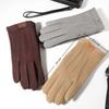 Touch Screen Keep Warm Gloves Solid Color Winter Mittens Thickened Thermal Gloves  Man