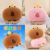 Adorable Plush Capybara Pillow Soft Water Pig Sofa Bed Headrest Perfect Gift For Girls