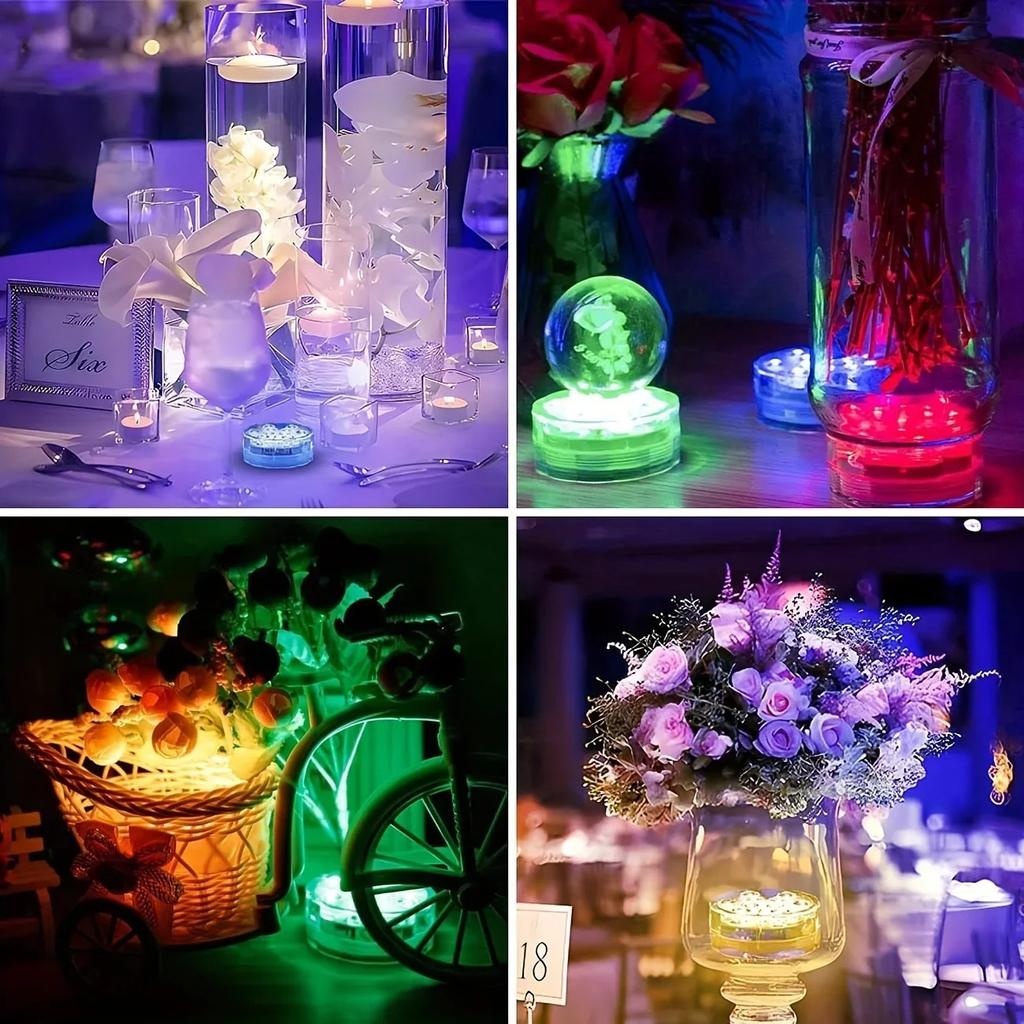 16 Colors RGB LED Pool Light w/Remote,Waterproof Submersible Lamp,Fish Tank,Fountain,Wedding,Party, Decorative Mood Lighting