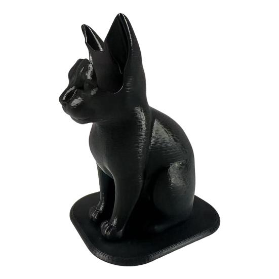 Cat Glasses Holder 3D Printed Black Cat Eyeglass Stand Decorative Eyeglass Organizer for Home Bedside Table Office Desk Accessory