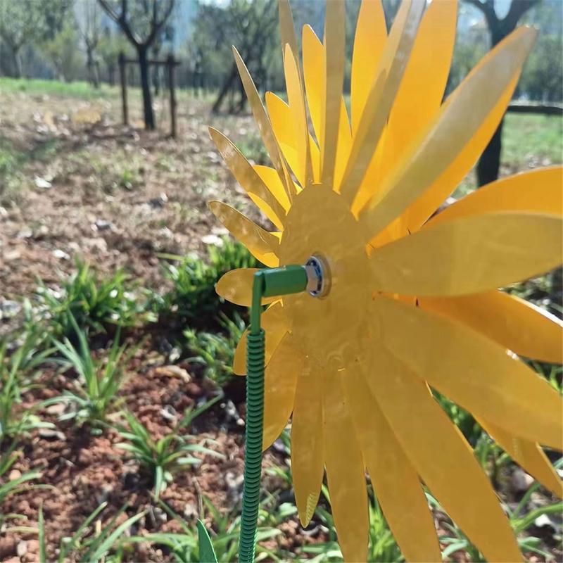 Sunflower Windmill 75cm/29.5in Metal Sunflower Windmill Windmill For Lawn Garden Yard Vintage Metal Sunflower