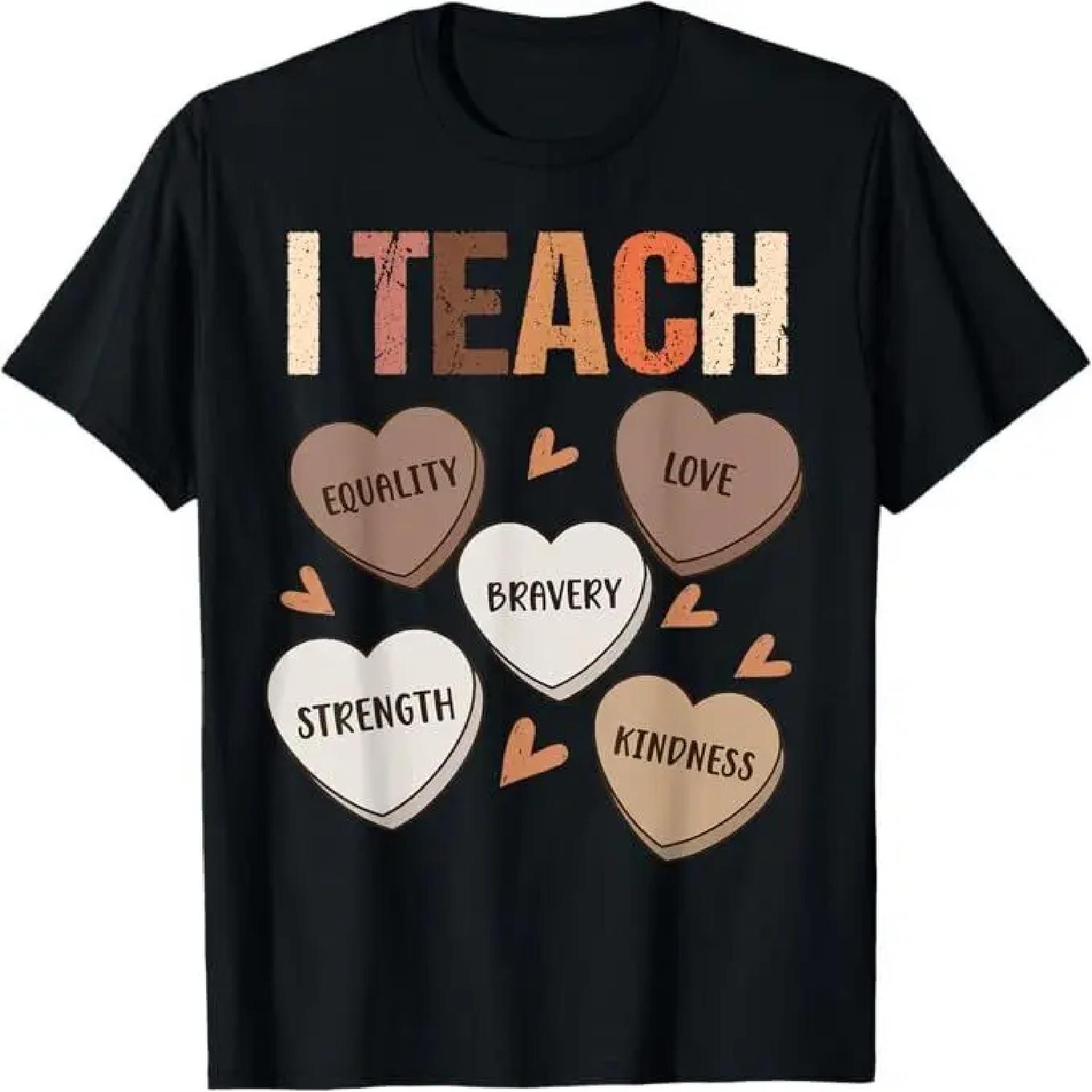 Celebrate Black History Month I Teach Black History Teacher T-Shirt S
