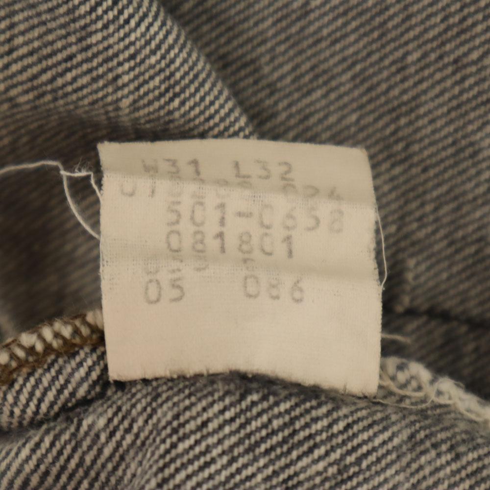 Levi's 80s 501-0658 Piece Dyed Black Vintage Color Denim Pants Men's Used