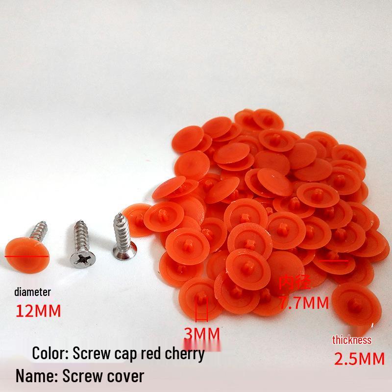 Decorative Plastic Screw Caps for Furniture and Wardrobes - Three-in-One Design
