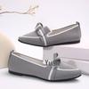 2024 Breathable Lightweight Slip-on Fashion Shoes with Bow, Pointed Toe, and Plus Size Options