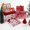 43x300cm Christmas Gift Wrapping Paper Red Star Bouquet Packaging Paper Christmas Valentines Birthday Gifts Decoration Paper