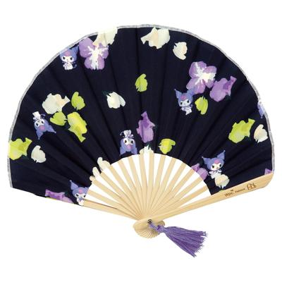 Patterns Sanrio Characters X Patterns Gift Box Fan Sweet Pea Navy [2025] Wpc. Wpc. (Kuromi) W084-SA28-204