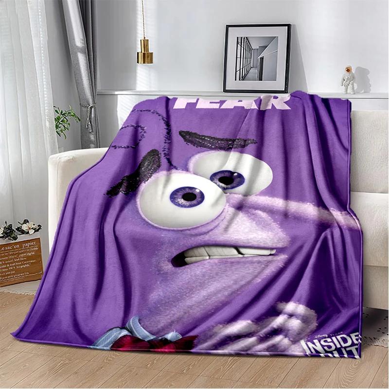 New Cartoon Gift Inside Out Joy Sad Soft Blanket,Soft Throw Blanket for Home Bedroom Bed Sofa Picnic Travel Cover Child