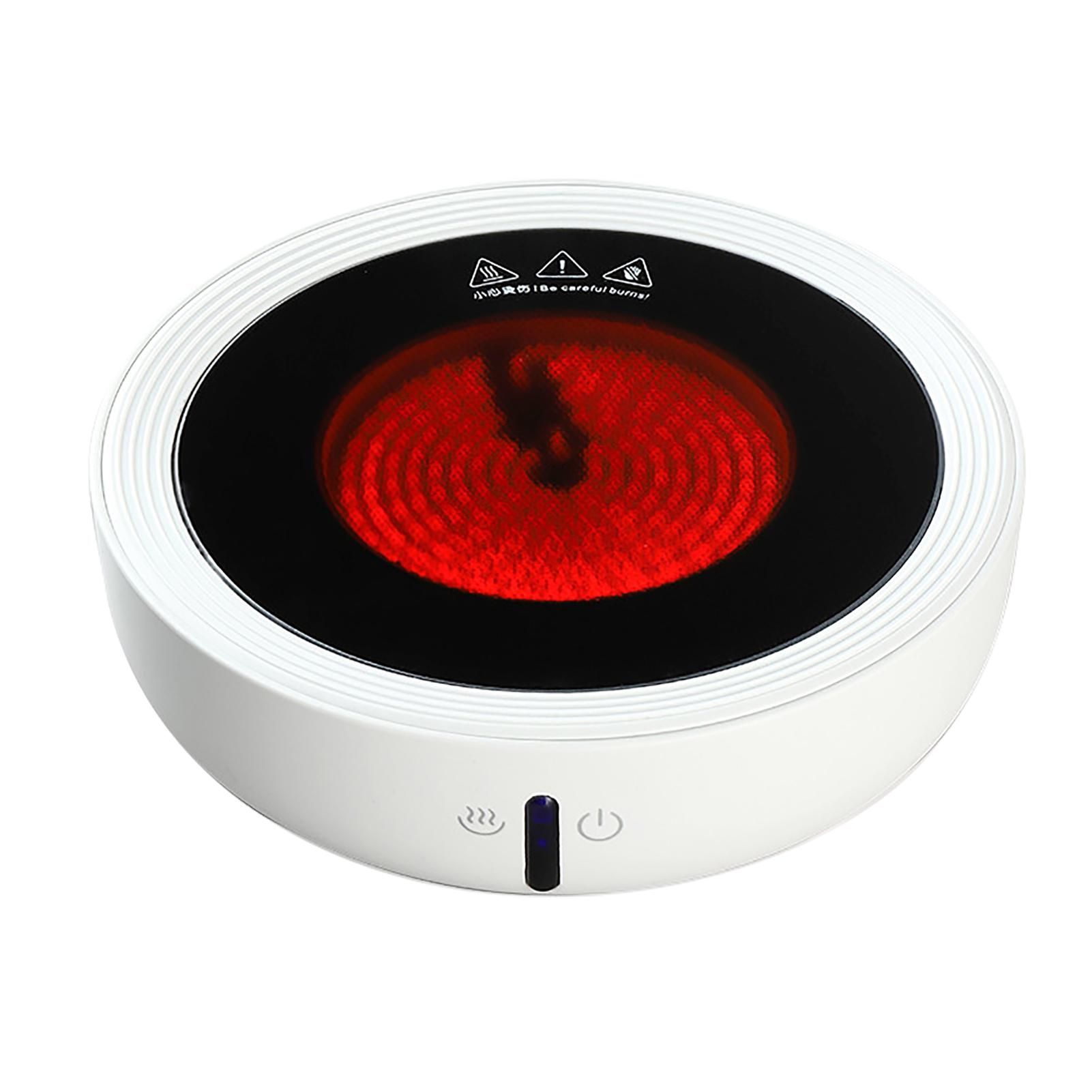 

Мини электрическая керамическая чайная плита термостойкая быстро нагревающаяся многофункциональная электрическая плита для чая белый