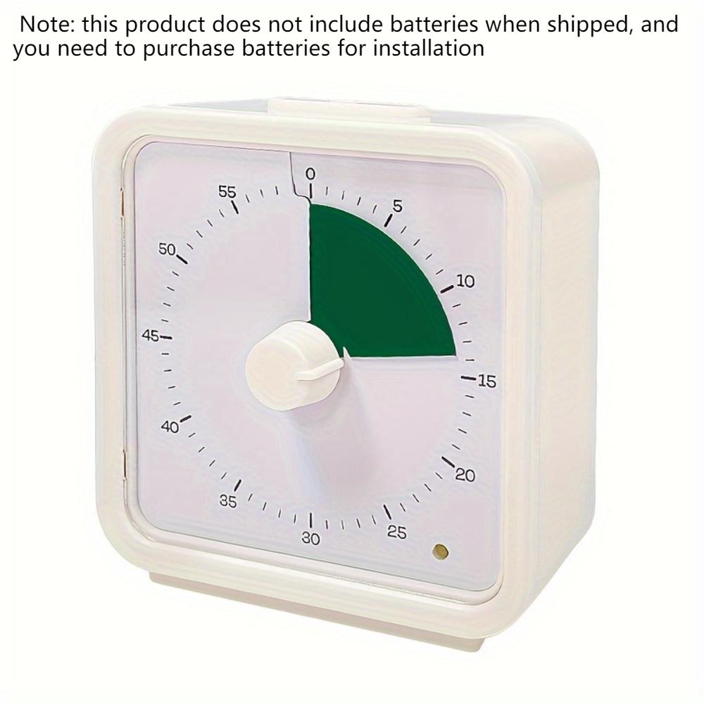 Timer visivo silenzioso da 60 minuti, strumento per l'autodisciplina, per studio, riunioni, esami, cucina, gadget multiuso, regalo di Natale