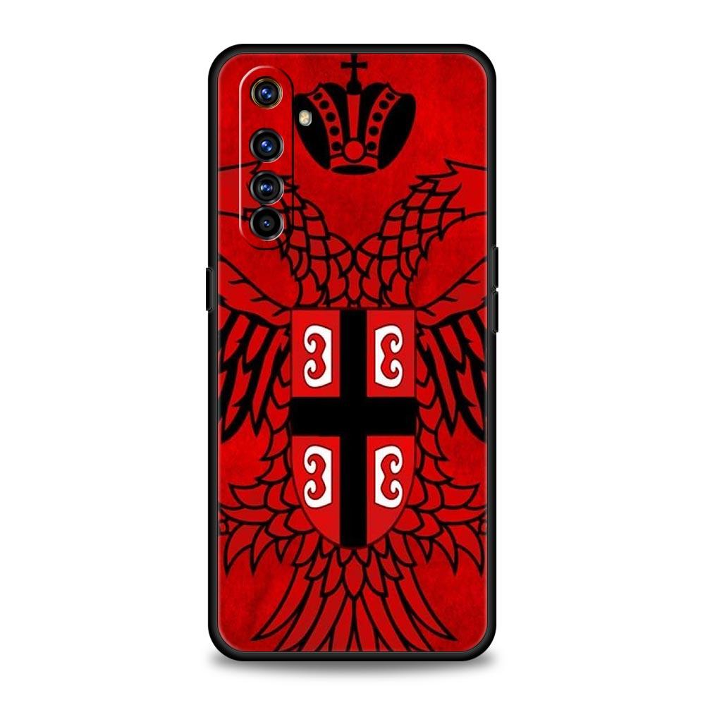 Serbia Flag For Realme 11 10 9 8 5G 7 6 GT2 Pro Plus C21 C11 C25 C35 Soft Silicone Cover For Realme GT Neo 2 3 3T Phone Case