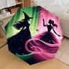 1pc Wicked Witch Princess Automatic Folding Umbrella, Portable Collapsible Design, Casual Outdoor Accessory L1127005