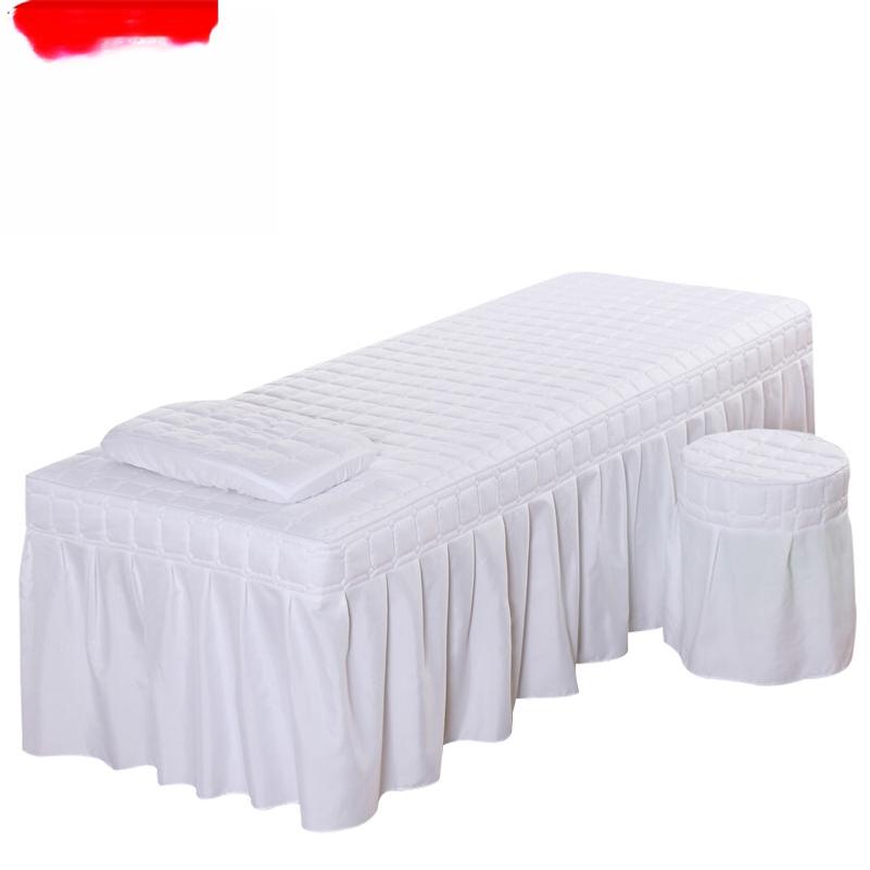Beauty bed cover three-piece set: stool cover and pillowcase
