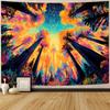 Fantasy Forest Starry Sky Scenery Tapestry Wall Hanging, Holiday Decoration Polyester Tapestry, Living Room Bedroom Office Wall Hanging, Home Decor Ro