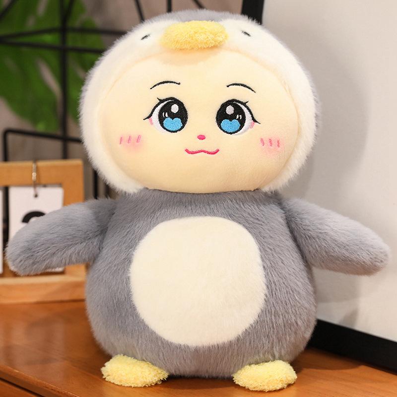 Милая мягкая кукла-пингвин, плюшевая игрушка, кукла-пингвинчик, детская сопровождающая успокаивающая подушка, тряпичная кукла 25cm