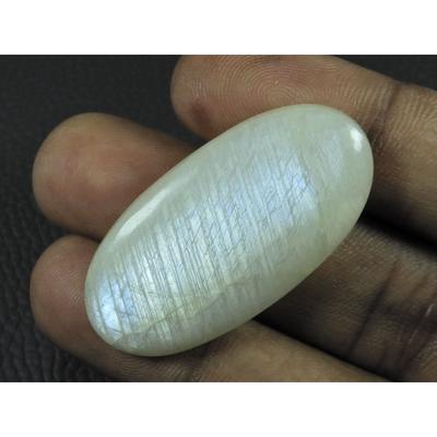 20X41X06MM Natural Moonstone Fire Caystal Oval Cabochon Loose Gemstone G-139