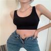 Sexy Beautiful Back Knitted Small Camisole Without Steel Ring With Chest Pads As Outerwear