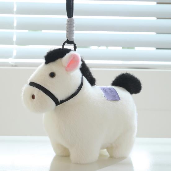 Rainbow Pony Plush Keychain Cute Soft Stuffed Animal Toy for Bag Backpack