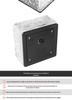 Outdoor Solar Ice Brick 4-LED Lamp for Courtyard and Landscape Pathways