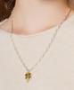 Bonbeau Antique Clover Pendant Chain Necklace
