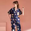 Pajamas women's summer short sleeves trousers cute cartoon girl Internet celebrities ins loungewear suit