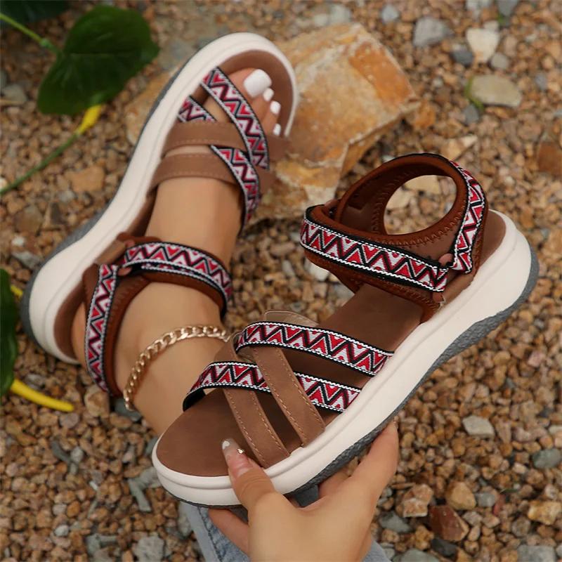 Women Sandals Comfortable Hiking Athletic Sandals Arch Support Sports Outdoor Sandals Summer Fashion Beach Shoes Walking Casual
