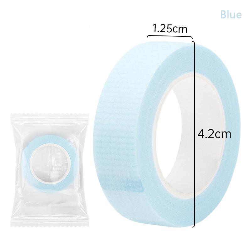 

4,5 м/рулон Лента для наращивания ресниц, безворсовая, дышащая, из нетканого материала, клейкая, медицинская бумажная лента для патчей для накладных ресниц, инструменты для макияжа синий