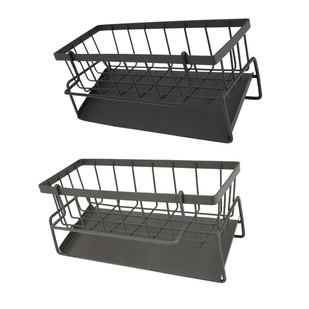 Kitchen Sink Sponge Holder Carbon Steel Multifunctional Soap Dispenser Kitchen Organizer