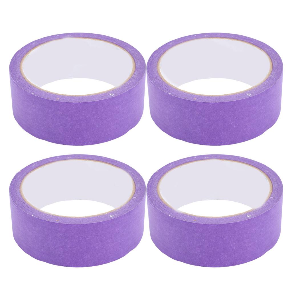 4PCS Painter Masking Tapes Crepe Paper Adhesive Tape for Automotive Painting and Refinishing No Residuals 35mm 20M