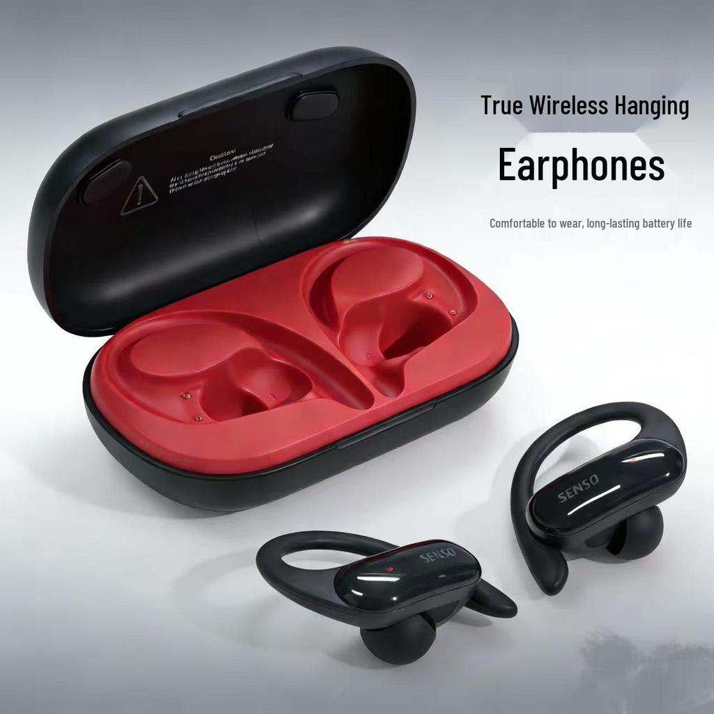 Sport Bluetooth TWS Ear-hook Earphones: Sweatproof, In-ear, HiFi Sound
