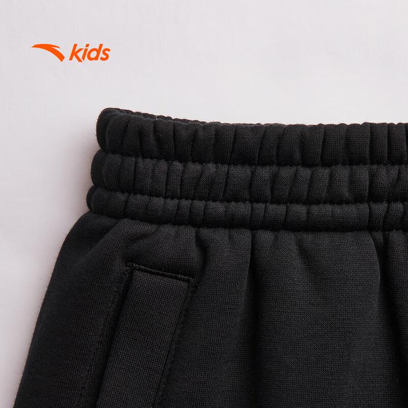 Anta Kids Unisex Fleece-Lined Warm Sports Pants