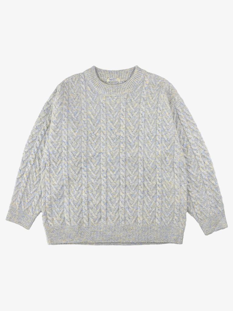 Ousa Heathered Cable Round Knit 3 Colors