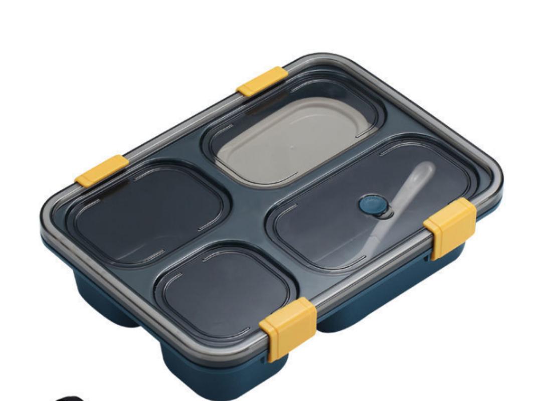 4 Mesh Portable Japanese Style Bento Box Japanese Style Bento Box Food Storage Containers for Kids Lunch Box for Kids Breakfast Boxes | Lunch Boxes (B