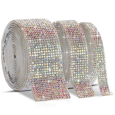 1 Yard selbstklebender Kristall-Strassstein-Aufkleber Diamantband DIY-Aufkleber Strasssteine Kunsthandwerk Auto-Telefon-Dekoration