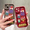 Soft Silicone Square Ladder Printing Pattern Phone Casing Full Cover Camera Shockproof Protection Rubber Case for iPhone Infinix Tecno OnePlus