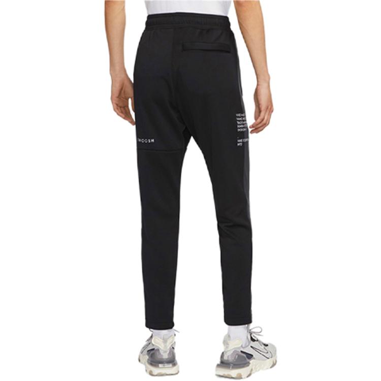 Nike Swoosh Knit Sport Pants Men Bottoms Black CU3899-010