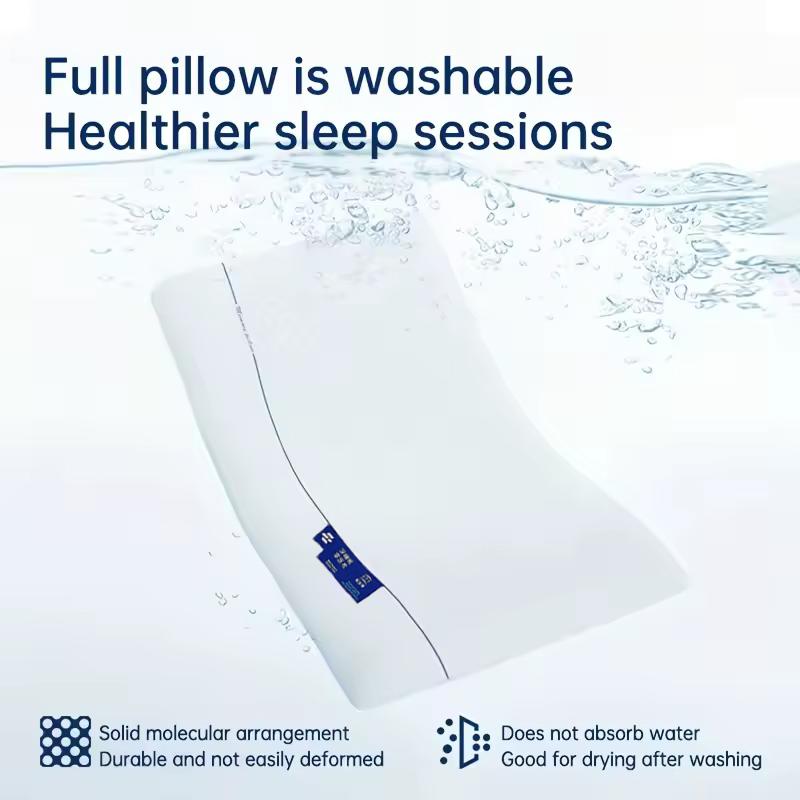 1pc Long Memory Foam Cervical Pillow, Neck Pillow slow Rebound Shape Comfortable Sleeping Pillows Hotel Bedroom Bedding Pillow
