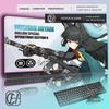 HYBXAXC Zenless Zone Zero Hoshimi Miyabi Mouse Pad Gaming Mare Antiderapant Impermeabil Covoraș pentru Birou