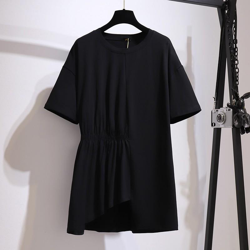 

Korean Design Sense Loose Fit T-Shirt: Versatile, Large Size, Short Sleeve, Summer 2026 2XL recommended for 120-160 jin