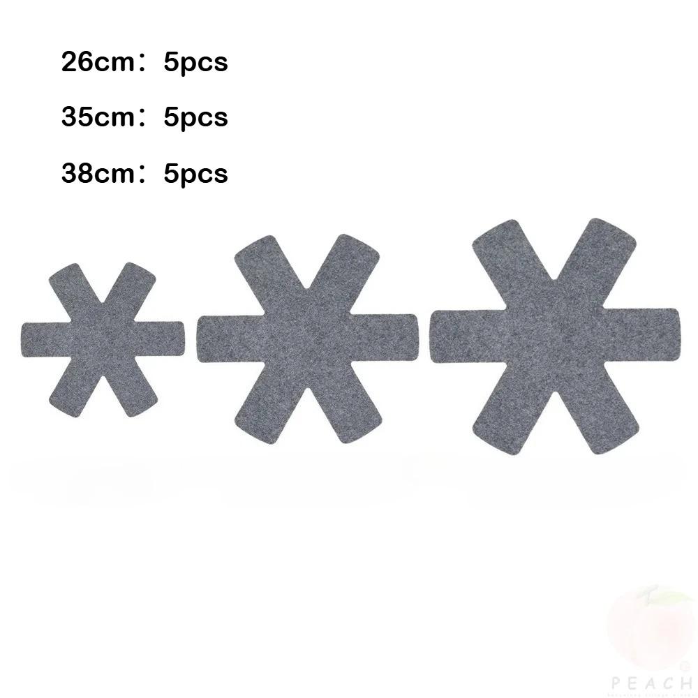 

3 Sizes Pan Protectors Pot Dividers Pad Non-woven Pans Separator Pads for Protecting Separators Pads Cookware L