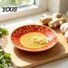 Molinillo de Hierbas Apto para Lavavajillas Plato Rallador de Ajo Cerámico, Machacador Manual de Jengibre para Cocina, Plato Rallador Antideslizante Tazón para Frutos Secos Chile y Frutos Secos,