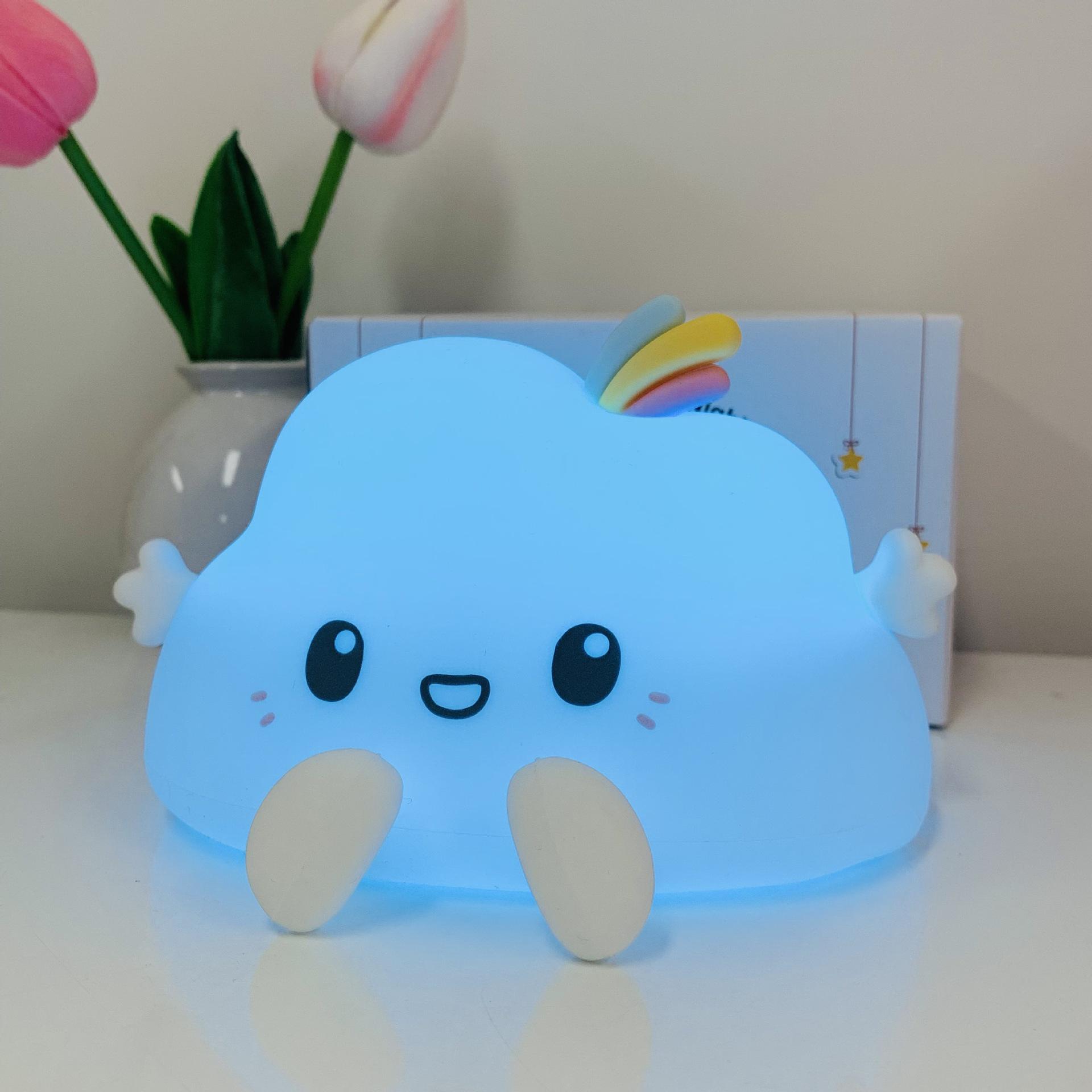 

Cartoon Cloud Night Light: Cute Children s Bedside Lamp & Birthday Gift for a Cozy Atmosphere