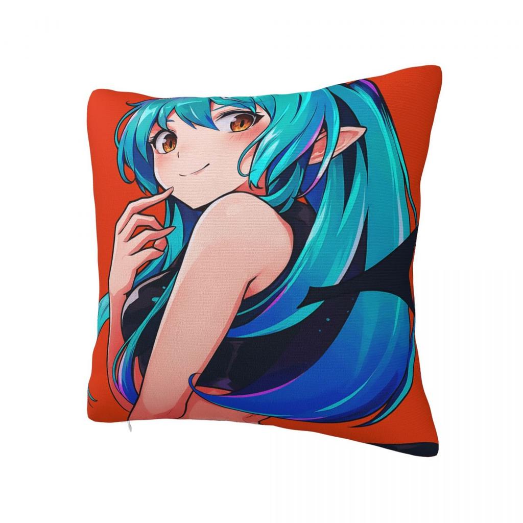 Urusei Yatsura Anime Pillow Cover Soft Pillow Case Cushion Cover Novelty Graphic Pillowcases For Sofa Bedroom Home Decor
