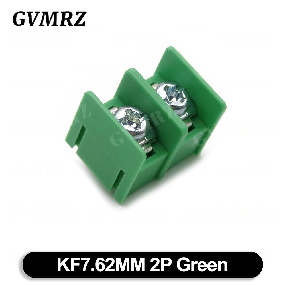 10PCS KF7.62 2P 3P 4P MG762-2 3 4 Pin Splicable Screw Terminal Block Connector Black Green 7.62mm Pitch