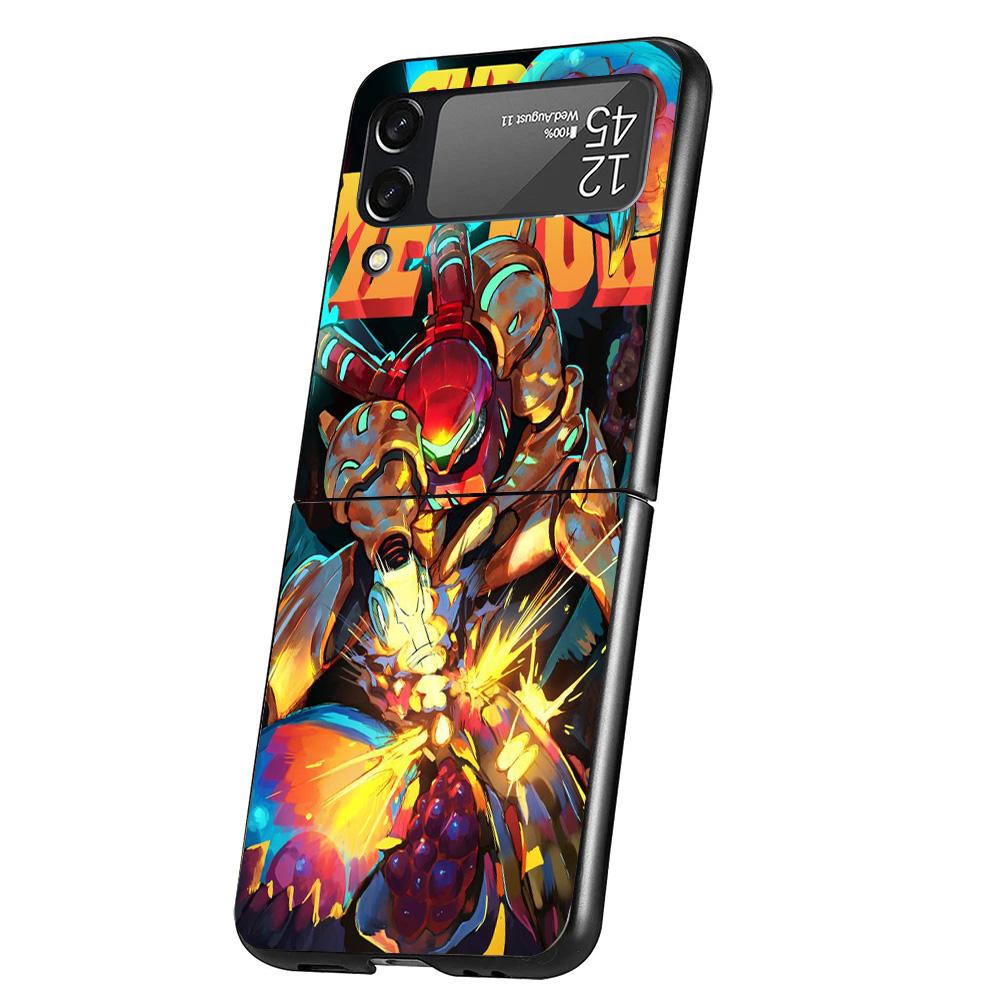 

Game M-Metroids Cover Phone Case For Samsung Galaxy Z Flip 7 6 5 4 3 5G Flip7 Flip6 Flip5 Flip4 Flip3 Black Fundas Shell Samsung Z Flip