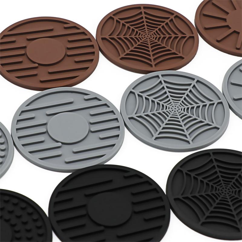 Hot! 4pcs Silicone Coaster Creative Round Universal Household Cup Mat For Water Cup Coffee Cup Tea Cup